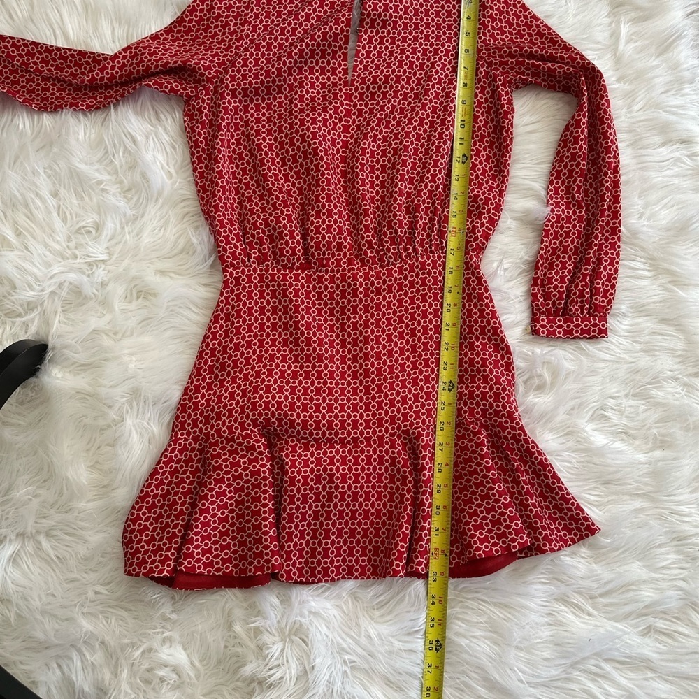 Alexis Red Patterned Dress - Picture 13 of 13